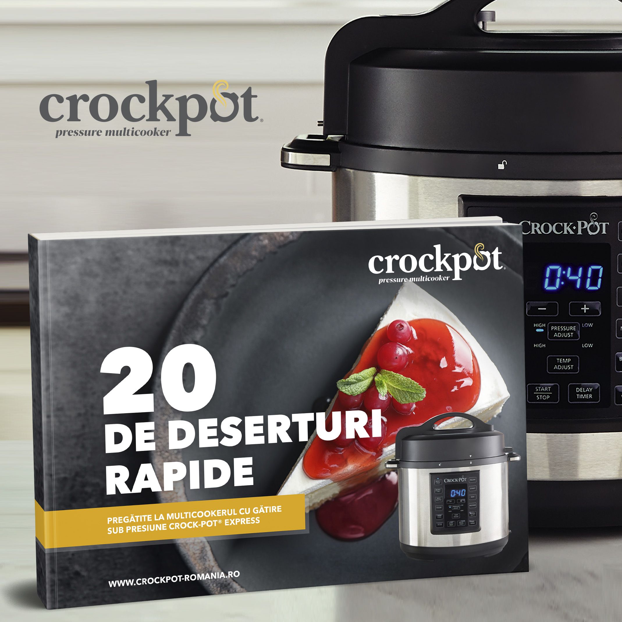 20 deserturi rapide pregătite la Express Multicooker cu gătire sub presiune Crock-Pot
