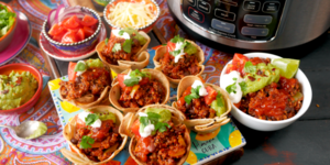 Rețetă Quinoa Chilli Party Taco Bowls la Multicookerul Crock-pot Turbo Express