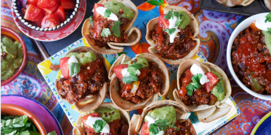 Rețetă Quinoa Chilli Party Taco Bowls la Multicookerul Crock-pot Turbo Express