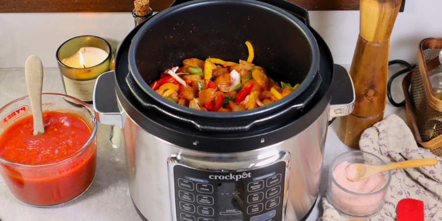 Rețetă pui cacciatore la multicookerul Crock-Pot Turbo Express by Teos Kitchen